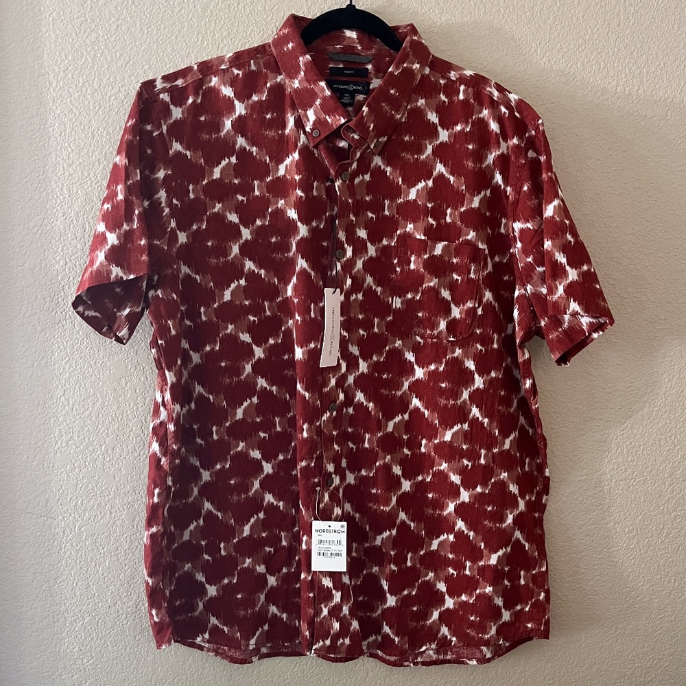 Treasure & Bond Rust and White Button Down *Never Worn*